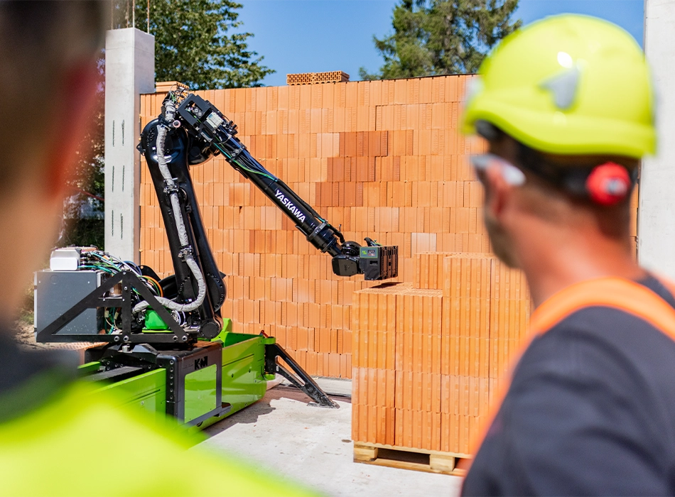 Erster kommerzieller Mauerwerksroboter Europas: WLTR im Einsatz (Foto)